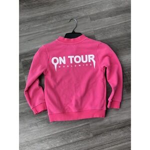 American Kids Girls On Tour Pink Zip Up Sweatshirt Soft Small New S